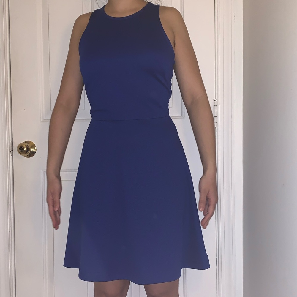 H&M Cobalt Blue A-like Dress Size Small